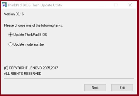 lenovo bios update utility download